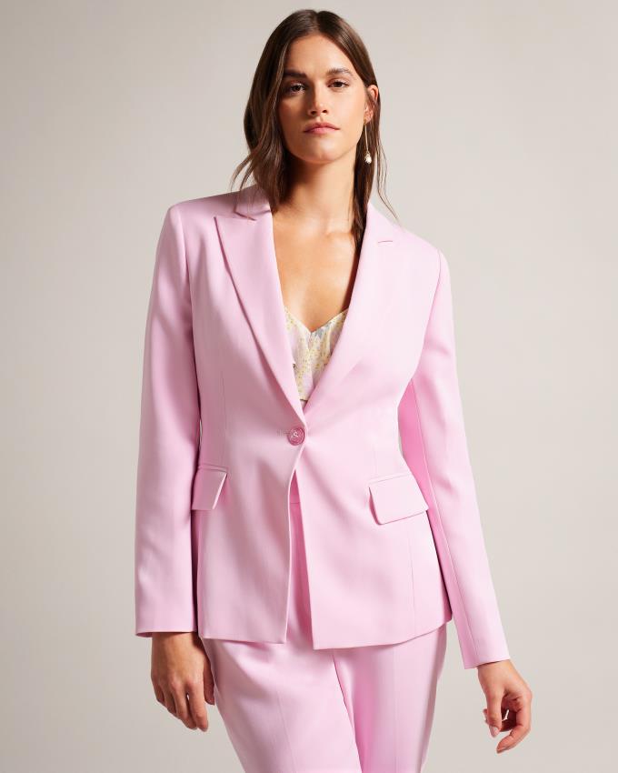 Blazer Ted Baker Single Breasted Slim Fit Violette Femme | LTU-59596678